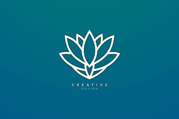 EPS 해외이미지 꽃 잎 꽃무늬 일러스트 회사 명함 연꽃 사람없음 파란색 심볼 해외일러스트 식물 컬러 무늬 비즈니스 파일형식 벡터 이미지허브