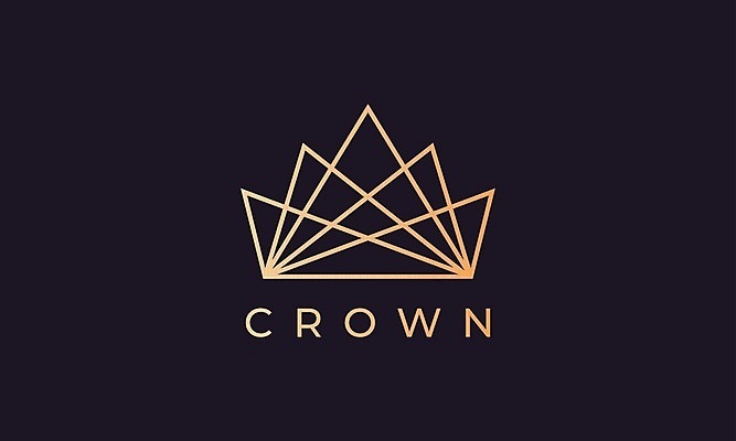 EPS 해외이미지 일러스트 회사 명함 왕관 사람없음 검은색 심볼 해외일러스트 컬러 비즈니스 파일형식 벡터 이미지허브