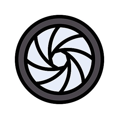 EPS 해외이미지 직업 일러스트 프레임 그래픽 카메라 사진촬영 장비 흰색 원형 필름 영화 슛 안과 동영상 셔터 고립 해외일러스트 도형 컬러 문화예술 병원 전자제품 촬영 파일형식 벡터 이미지허브