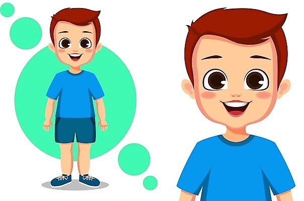 EPS 해외이미지 캐릭터 학생 디자인 남자 행복 감정 어린이 남학생 일러스트 미술 서기 미소 사람 소년 세트 유치원 흰색 플랫 만화 클립 코믹 최초 고립 해외일러스트 일러캐릭터 교육 컬러 모션 문화예술 표정 파일형식 벡터 이미지허브