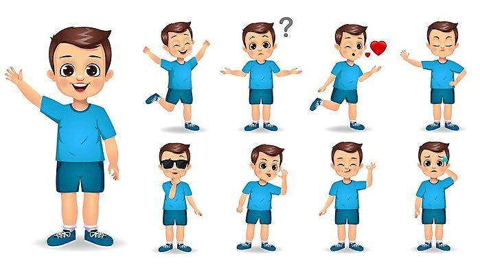 EPS 해외이미지 캐릭터 학생 남자 행복 감정 얼굴 어린이 일러스트 가족 미술 웃음 사람 소년 10대 세트 머리 기쁨 흰색 표현 그룹 낙서 만화 수집 코믹 모음 고립 아바타 해외일러스트 일러캐릭터 컬러 관계 청소년 문화예술 표정 한글 신체부위 파일형식 벡터 이미지허브