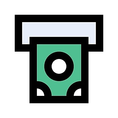 EPS 해외이미지 디자인 선 백그라운드 컨셉 돈 일러스트 비즈니스 그래픽 신용카드 플랫 심볼 사인 전자 윤곽 ATM 인출 해외일러스트 금융 재산 파일형식 벡터 이미지허브