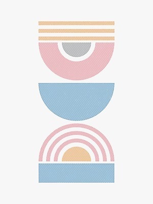 EPS 해외이미지 일러스트 사람없음 원형 그림 아치 파스텔톤 미니멀 해외일러스트 도형 컬러 파일형식 벡터 이미지허브