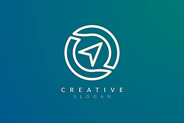 EPS 해외이미지 일러스트 회사 명함 사람없음 파란색 심볼 커서 해외일러스트 컬러 비즈니스 파일형식 벡터 이미지허브