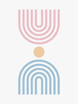 EPS 해외이미지 일러스트 사람없음 원형 그림 파스텔톤 미니멀 해외일러스트 도형 컬러 파일형식 벡터 이미지허브