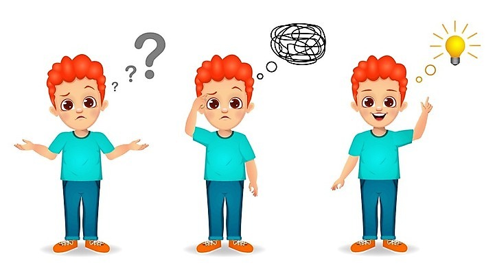 EPS 해외이미지 클립아트 캐릭터 학생 디자인 여자 남자 행복 어린이 백그라운드 생각 일러스트 아이디어 사람 흰색 표현 퍼즐 시원함 질문 만화 스마트 사인 문제 해결 의심 고립 멍청이 트러블 혼란 해외일러스트 일러캐릭터 감정 컬러 컨셉 파일형식 벡터 이미지허브