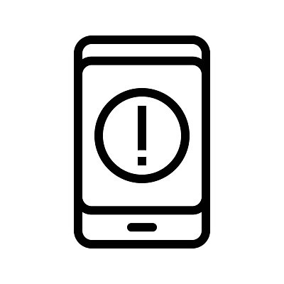 EPS 해외이미지 백그라운드 컨셉 인터넷 일러스트 통신 모바일 세포 경고 스마트폰 핸드폰 웹 메시지 플랫 어플리케이션 위험 전화기 심볼 사인 공포 경보 오류 주목 해외일러스트 전자제품 스마트기기 파일형식 벡터 이미지허브