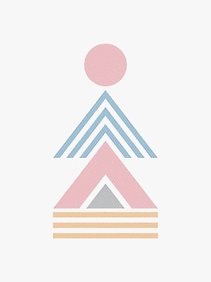EPS 해외이미지 일러스트 사람없음 원형 삼각형 그림 파스텔톤 미니멀 해외일러스트 도형 컬러 파일형식 벡터 이미지허브