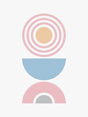 EPS 해외이미지 일러스트 사람없음 원형 그림 아치 파스텔톤 미니멀 해외일러스트 도형 컬러 파일형식 벡터 이미지허브