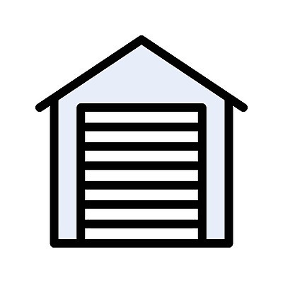 EPS 해외이미지 디자인 일러스트 회사 비즈니스 건물 그래픽 세트 상자 상점 검은색 화물 상품 컨테이너 심볼 창고 상업 패키지 수납 셔터 물류 고립 분배 공급 해외일러스트 건축물 산업 컬러 운송업 파일형식 벡터 이미지허브