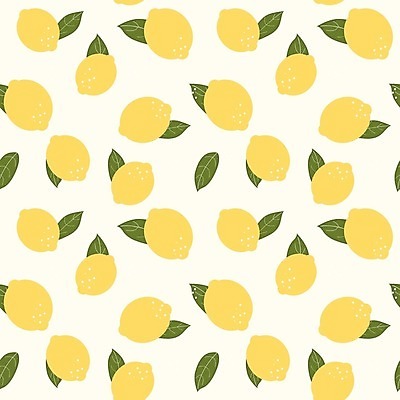 EPS 해외이미지 백그라운드 잎 패턴 일러스트 사람없음 노란색 레몬 해외일러스트 식물 컬러 무늬 과일 파일형식 벡터 이미지허브