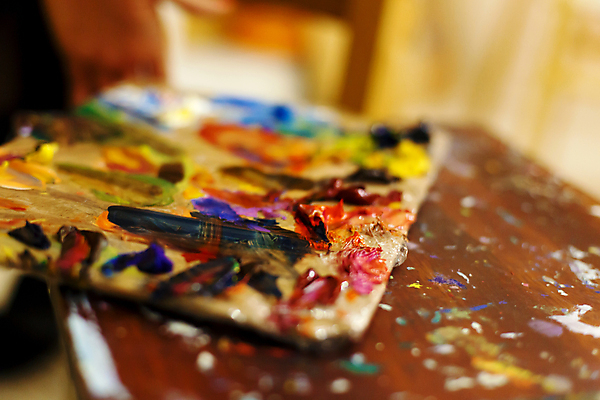 포토 JPG 해외이미지 미술 취미 사람없음 아웃포커스 얼룩 팔레트 해외포토 문화예술 촬영기법 파일형식 이미지허브