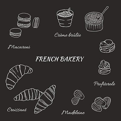 EPS 해외이미지 전통 손 디자인 음식 일러스트 아침 디저트 요리 목재 세트 케이크 상점 식당 식사 카페 빵집 껍질 맛 아침식사 낙서 낟알 설탕 스케치 굽기 크림 메뉴 반죽 롤 밀가루 손그림 모음 마카롱 프랑스어 번 페스츄리 해외일러스트 주간 나무 문자 빵 컨셉 재료 미술 신체부위 가루 구이 파일형식 벡터 이미지허브