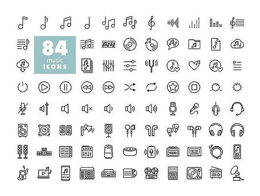 EPS 해외이미지 음악 이어폰 음표 일러스트 조명 사람없음 세트 헤드폰 스피커 소리 듣기 CD 하트 카세트테이프 볼륨 MP3 마이크 라디오 재생 아날로그 축음기 일시정지 무선이어폰 반복재생 방송장비 소리굽쇠 음소거 이퀄라이저 전원버튼 카세트플레이어 해외일러스트 모양 기호 음향기기 모션 버튼 문화예술 전자제품 장비 골동품 전원_전기 플레이어 파일형식 벡터 이미지허브