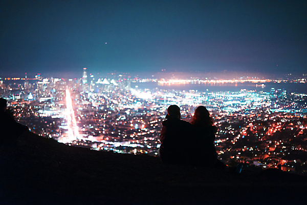 포토 JPG 해외이미지 커플 전등 사랑 사람없음 빛 야간 캘리포니아 스카이라인 샌프란시스코 해외포토 자연요소 감정 관계 조명 미국 파일형식 이미지허브