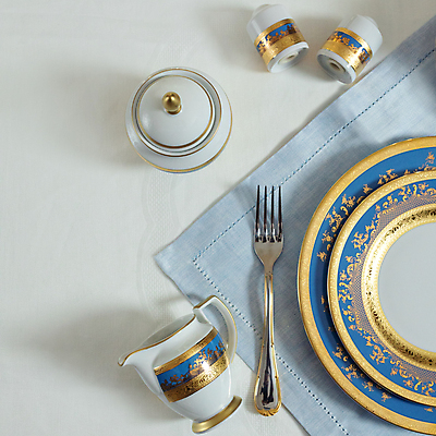 포토 JPG 해외이미지 그릇 접시 포크 사람없음 장식 파란색 하이앵글 찻잔 오브젝트 해외포토 식기 뷰포인트 컬러 잔 파일형식 이미지허브