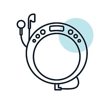 EPS 해외이미지 음악 이어폰 일러스트 사람없음 CD 휴대용 시디플레이어 해외일러스트 음향기기 문화예술 전자제품 오브젝트 파일형식 벡터 이미지허브