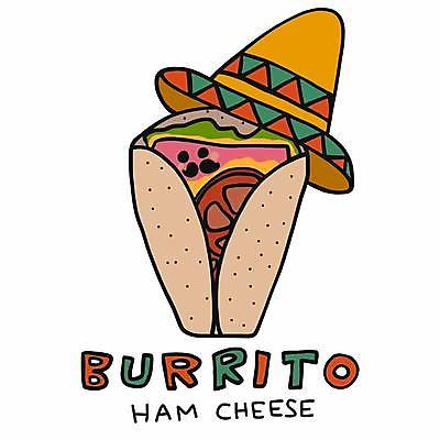 EPS 해외이미지 음식 일러스트 멕시코 사람없음 멕시코모자 브리또 해외일러스트 모자_잡화 북아메리카 파일형식 벡터 이미지허브