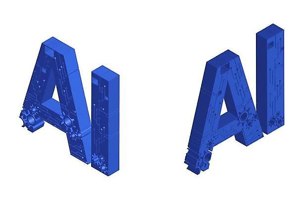 EPS 해외이미지 디자인 과학 컨셉 일러스트 비즈니스 통신 미래 아이디어 사람 타이포그라피 파란색 빛 컴퓨터 3D 디지털 웹 기계 도움 네트워크 암호 연결 편지 사이버 스마트 심볼 로봇 서비스 뇌 순환 심플 혁명 인공 지능 지원 헬프 활자 가상 AI_인공지능 해외일러스트 문자 컬러 인터넷 모션 전자제품 디지털합성 활자판 파일형식 벡터 이미지허브