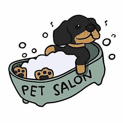 EPS 해외이미지 일러스트 욕조 사람없음 스파 목욕 개 강아지 닥스훈트 펫케어 애견스파 해외일러스트 포유류 관리 반려동물 청결 파일형식 벡터 이미지허브