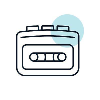 EPS 해외이미지 음악 일러스트 사람없음 카세트테이프 휴대용 아날로그 카세트플레이어 플레이어 해외일러스트 문화예술 오브젝트 파일형식 벡터 이미지허브