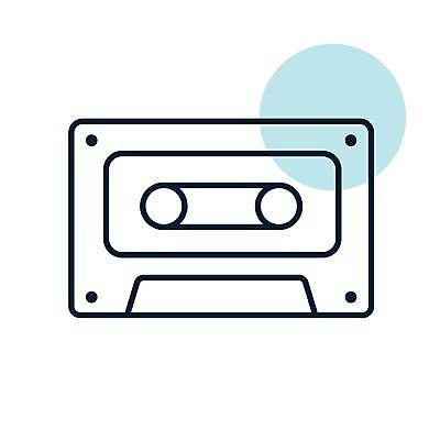 EPS 해외이미지 음악 일러스트 사람없음 카세트테이프 아날로그 해외일러스트 문화예술 파일형식 벡터 이미지허브