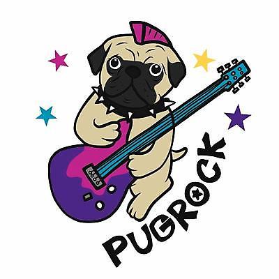 EPS 해외이미지 한마리 반려견 일러스트 들기 사람없음 반려동물 강아지 일렉기타 손그림 락 록 락스타 퍼그 해외일러스트 동물 1 모션 기타 개 로큰롤 파일형식 벡터 이미지허브