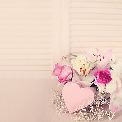 포토 JPG 해외이미지 분홍색 꽃다발 사람없음 하트상자 해외포토 꽃 컬러 상자 파일형식 이미지허브