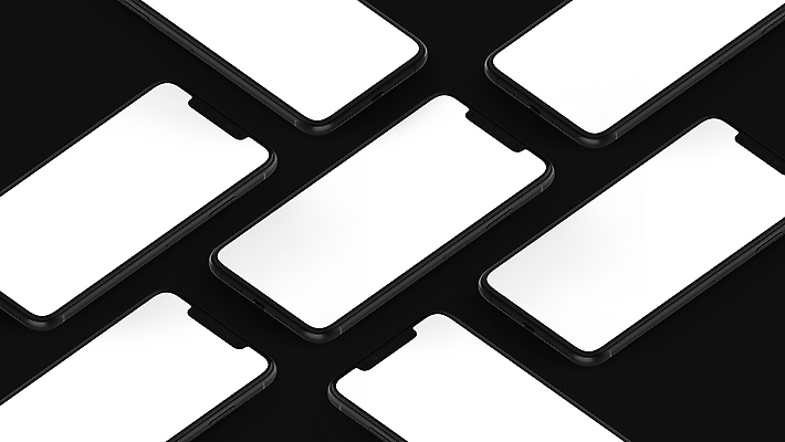 포토 JPG 해외이미지 실내 사람없음 스마트폰 검은색 여러개 목업 해외포토 컬러 다수 내부 핸드폰 스마트기기 파일형식 이미지허브