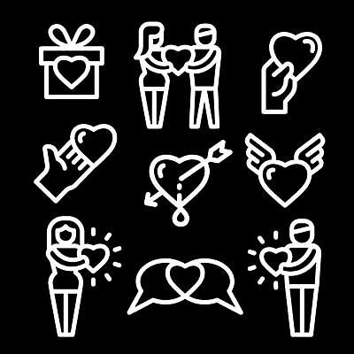 EPS 해외이미지 손 감정 선 일러스트 가족 협력 선물 사랑 사람 세트 픽토그램 검은색 우정 흰색 하트 플랫 수집 심볼 서비스 사인 주기 심플 윤곽 열정 커뮤니티 돌봄 소셜 자선단체 해외일러스트 모양 컬러 관계 모션 신체부위 친구 그룹 자선 파일형식 벡터 이미지허브