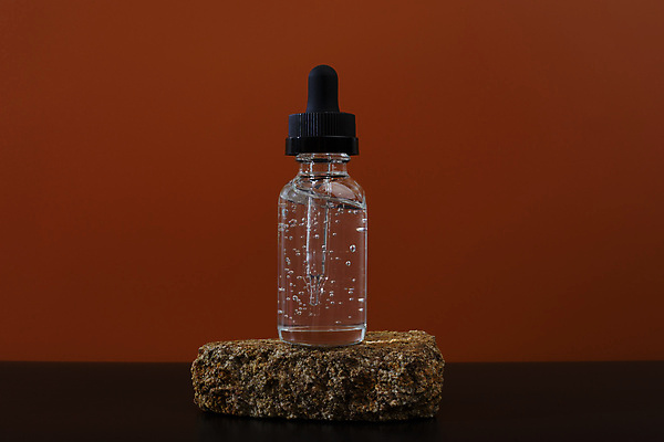 포토 JPG 해외이미지 실내 사람없음 화장품 스킨케어 공병 목업 갈색배경 해외포토 백그라운드 내부 뷰티 갈색 병_담는 파일형식 이미지허브