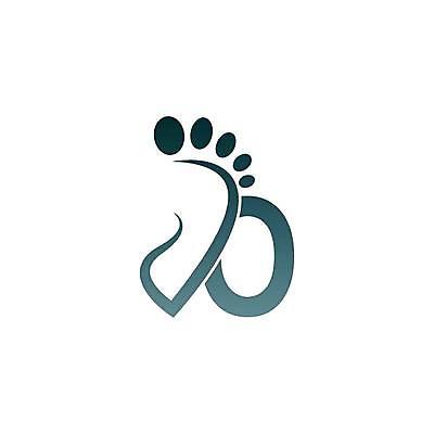 EPS 해외이미지 디자인 알파벳 대문자 타이포그라피 사람없음 회색 발바닥 O 발모양 모양 문자 영어 컬러 발 파일형식 벡터 신체부위 사람 이미지허브