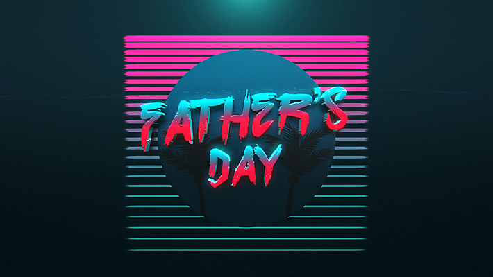 JPG 해외이미지 영어 실루엣 일러스트 타이포그라피 사람없음 야자수 원형 데이 복고 아버지의날 해외일러스트 도형 나무 문자 기념일 촬영기법 미국문화 파일형식 이미지허브