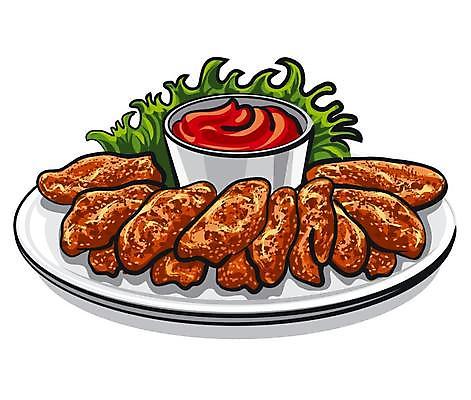 EPS 해외이미지 접시 날개 채소 일러스트 고추 요리 식당 식사 저녁식사 치킨 당근 튀김 바 뜨거움 바비큐 케첩 굽기 매움 점심식사 핸드메이드 해외일러스트 식기 음식 뿌리채소 상점 소스_음식 맛 구이 닭고기요리 파일형식 벡터 이미지허브