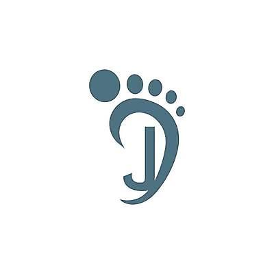 EPS 해외이미지 디자인 알파벳 대문자 타이포그라피 사람없음 회색 발바닥 J 발모양 모양 문자 영어 컬러 발 파일형식 벡터 이미지허브