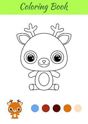 EPS 해외이미지 클립아트 동물 캐릭터 교육 야생동물 어린이 선 일러스트 장난 교실 학교 상상 자연 놀이 사슴 미소 취미 그래픽 책 컬러풀 검은색 페인트 유치원 게임 흰색 아기 그리기 숲 인쇄 만화 그림 윤곽 페이지 고립 해외일러스트 일러캐릭터 컬러 포유류 모션 표정 사람 생태계 파일형식 벡터 이미지허브