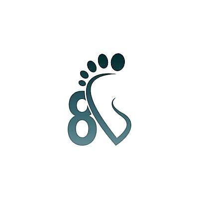 EPS 해외이미지 디자인 타이포그라피 사람없음 숫자 회색 8 발바닥 발모양 모양 문자 컬러 발 파일형식 벡터 신체부위 사람 이미지허브
