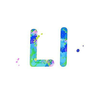 EPS 해외이미지 디자인 알파벳 대문자 타이포그라피 사람없음 파란색 소문자 L 문자 영어 컬러 파일형식 벡터 이미지허브
