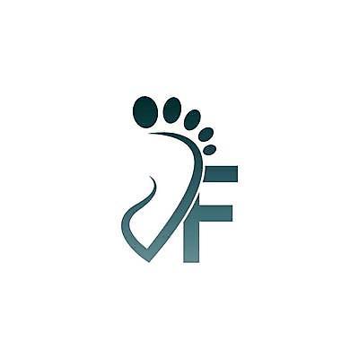 EPS 해외이미지 디자인 알파벳 대문자 타이포그라피 사람없음 회색 발바닥 F 발모양 모양 문자 영어 컬러 발 파일형식 벡터 신체부위 사람 이미지허브