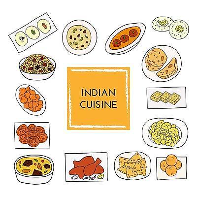 EPS 해외이미지 전통 접시 디자인 포스터 오렌지 일러스트 디저트 요리 동양인 컬러풀 갈색 식당 검은색 축제 저녁식사 흰색 맛 낙서 만화 스케치 인도인 메뉴 카레 점심식사 절임 해외일러스트 외국인 식기 음식 컬러 컨셉 과일 미술 인종 상점 식사 파일형식 벡터 이미지허브