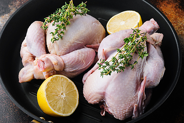 포토 JPG 해외이미지 생고기 사람없음 닭고기 레몬 백리향 생닭 해외포토 과일 육류 닭 파일형식 이미지허브