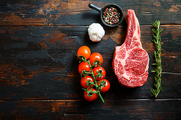 포토 JPG 해외이미지 마늘 육류 스테이크 사람없음 소고기 로즈메리 등심 해외포토 채소 식재료 서양음식 허브 파일형식 이미지허브