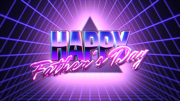 JPG 해외이미지 영어 일러스트 타이포그라피 사람없음 보라색 데이 복고 네온 광택 아버지의날 해외일러스트 문자 기념일 컬러 미국문화 파일형식 이미지허브