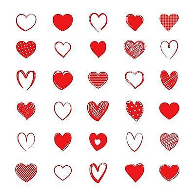 EPS 해외이미지 일러스트 사랑 사람없음 빨간색 하트 해외일러스트 모양 감정 컬러 파일형식 벡터 이미지허브