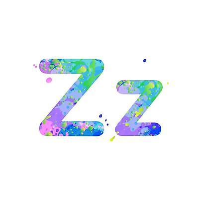 EPS 해외이미지 디자인 알파벳 분홍색 대문자 타이포그라피 사람없음 파란색 Z 문자 영어 컬러 파일형식 벡터 이미지허브