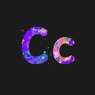 EPS 해외이미지 디자인 알파벳 분홍색 대문자 타이포그라피 사람없음 보라색 소문자 C 문자 영어 컬러 파일형식 벡터 이미지허브