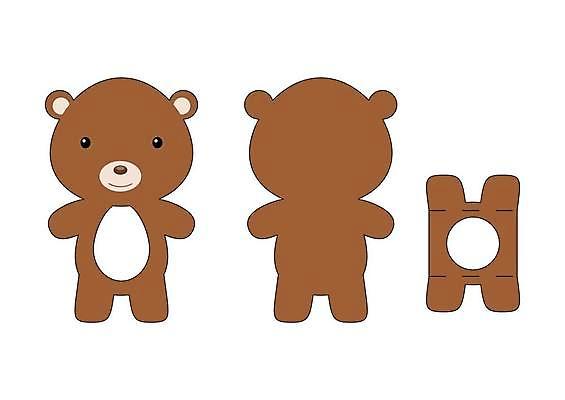 EPS 해외이미지 일러스트 곰 사람없음 종이접기 DIY 전개도 해외일러스트 동물 종이 포유류 취미 접기 파일형식 벡터 이미지허브