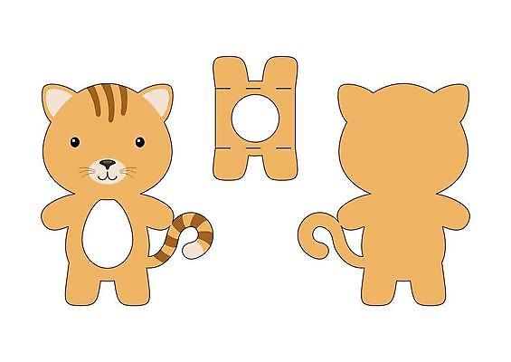 EPS 해외이미지 일러스트 사람없음 고양이 종이접기 DIY 전개도 해외일러스트 종이 포유류 취미 반려동물 접기 파일형식 벡터 이미지허브