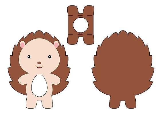 EPS 해외이미지 일러스트 사람없음 종이접기 DIY 고슴도치 전개도 해외일러스트 종이 포유류 취미 접기 파일형식 벡터 이미지허브