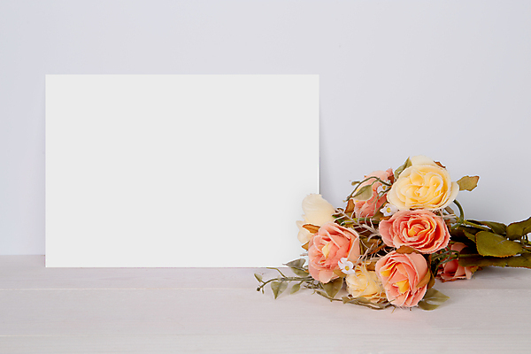 포토 JPG 해외이미지 종이 꽃다발 프레임 사람없음 목업 해외포토 꽃 파일형식 이미지허브